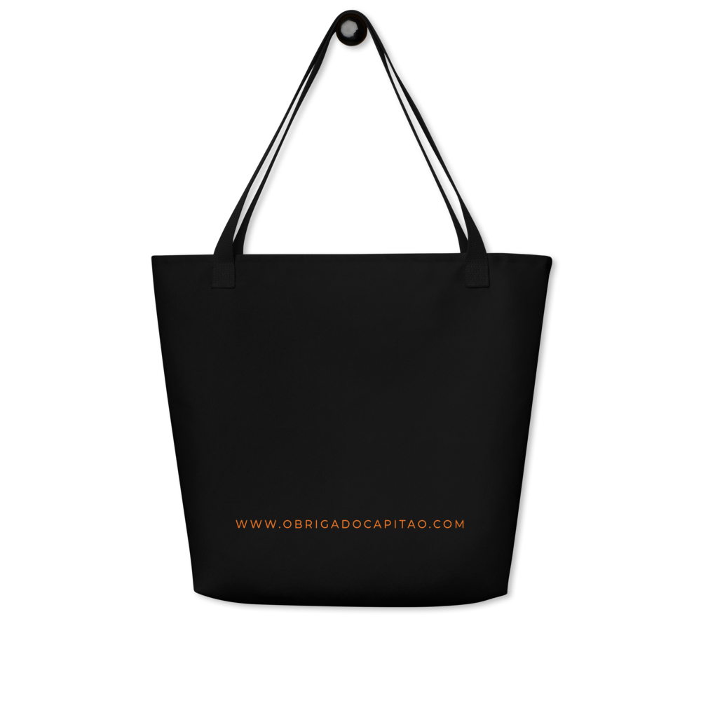 Obrigado Capitão Large All-Over Print Tote Bag