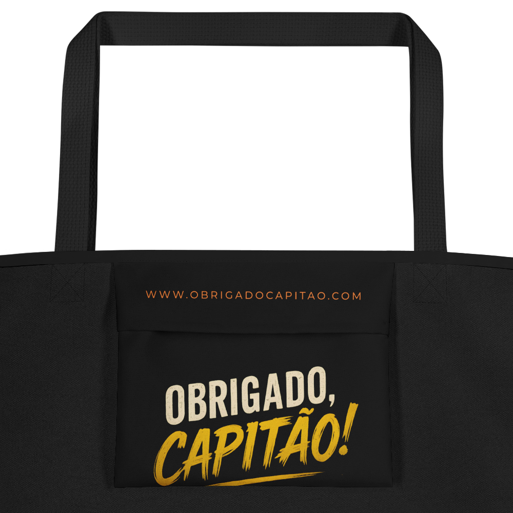 Obrigado Capitão Large All-Over Print Tote Bag