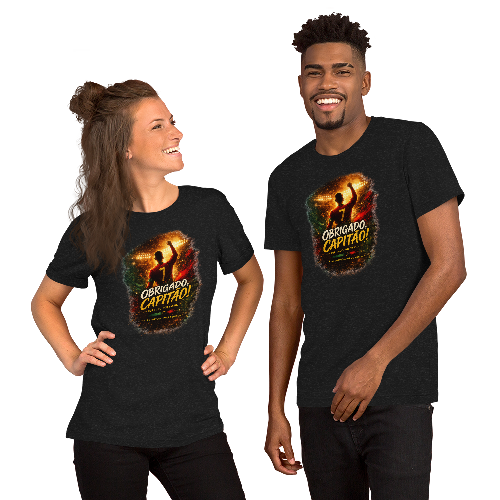 Obrigado Capitão Unisex t-shirt